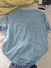 京东京造【10A抗菌】50支棉莫代尔凉感睡衣男睡衣短袖T恤家居服雾霾蓝 L 实拍图