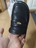 百思图商场同款【质感牛皮】学院风乐福鞋粗跟女单鞋 黑色 38 实拍图