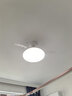 欧普照明（OPPLE）风扇灯吊扇灯24瓦LED照明低噪音餐厅卧室厨房吊灯灯具 冰风白 实拍图