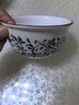 家用大号微波炉专用碗盘碟子加热耐热器皿耐高温用具陶釉下彩精致 4.5英寸繁华碗1个装【深蓝】 实拍图
