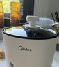 美的（Midea）电煮锅 小电锅 0涂层便携式折叠锅 304不锈钢电热锅旅行出差家用1.6L多功能泡面锅XZE1625XS配蒸架 实拍图