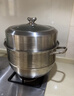 美厨（MAXCOOK）蒸锅 304不锈钢36cm双层蒸锅 加厚复底汤锅 燃气电磁炉通用MCZ811 实拍图
