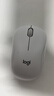 罗技（Logitech）M221 轻音鼠标 无线鼠标 办公鼠标 对称鼠标 带无线微型接收器 米白色 实拍图