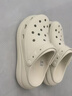 卡骆驰（CROCS）檀健次同款经典泡芙洞洞鞋百舒适男沙滩鞋女鞋休闲鞋|207521 白色-100(含智必星) 37 (230mm) 38 实拍图