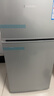 HYUNDAI（韩国现代）小冰箱迷你小型家用冷藏冷冻宿舍出租房办公室双开门二门电冰箱节能省电 80L银【行业TOP+日销过百】 实拍图