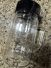 富光双层玻璃杯商务泡茶杯子 大容量男女耐热办公水杯带把黑色320ml 实拍图