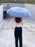 小米乾盾全自动晴雨伞加强伞骨太阳雨伞一键收放防紫外线黑胶防晒遮阳 108骨-曜石黑【加大加固/晴雨】自动 实拍图