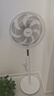 美的（Midea）【飓风节能】七叶柔风立式电风扇/家用轻音落地扇/台式小型风扇/大风力遥控定时摇头风扇 SAH35BSJ 实拍图