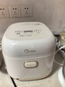 美的（Midea）小碧玉电饭煲2-3人3升0氟陶瓷白玉内胆家用电煮锅煲汤煮粥智能预约多功能一锅多用微压电饭锅RE360 实拍图