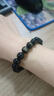 石玥珠宝精品10mm金沙天然黑曜石手串本命年转运珠佛珠水晶手链男女士款 实拍图
