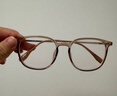 依视路（ESSILOR） 钻晶系列高清耐磨防蓝光近视超薄镜片专业配度数眼镜架男女镜框 TR90-全框-1069BR-茶色 镜框+依视路膜岩高清1.56现片 实拍图