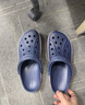 卡骆驰（CROCS）贝雅卡骆班洞洞鞋轻便耐磨一脚蹬休闲鞋女鞋时尚沙滩鞋|205089 冬日白/彩色-1LI 44 (280mm) 实拍图