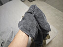 洁丽雅（Grace）新疆长绒棉A类毛巾2条装 纯棉加厚柔软面巾吸水洗脸巾 灰+棕运动 实拍图