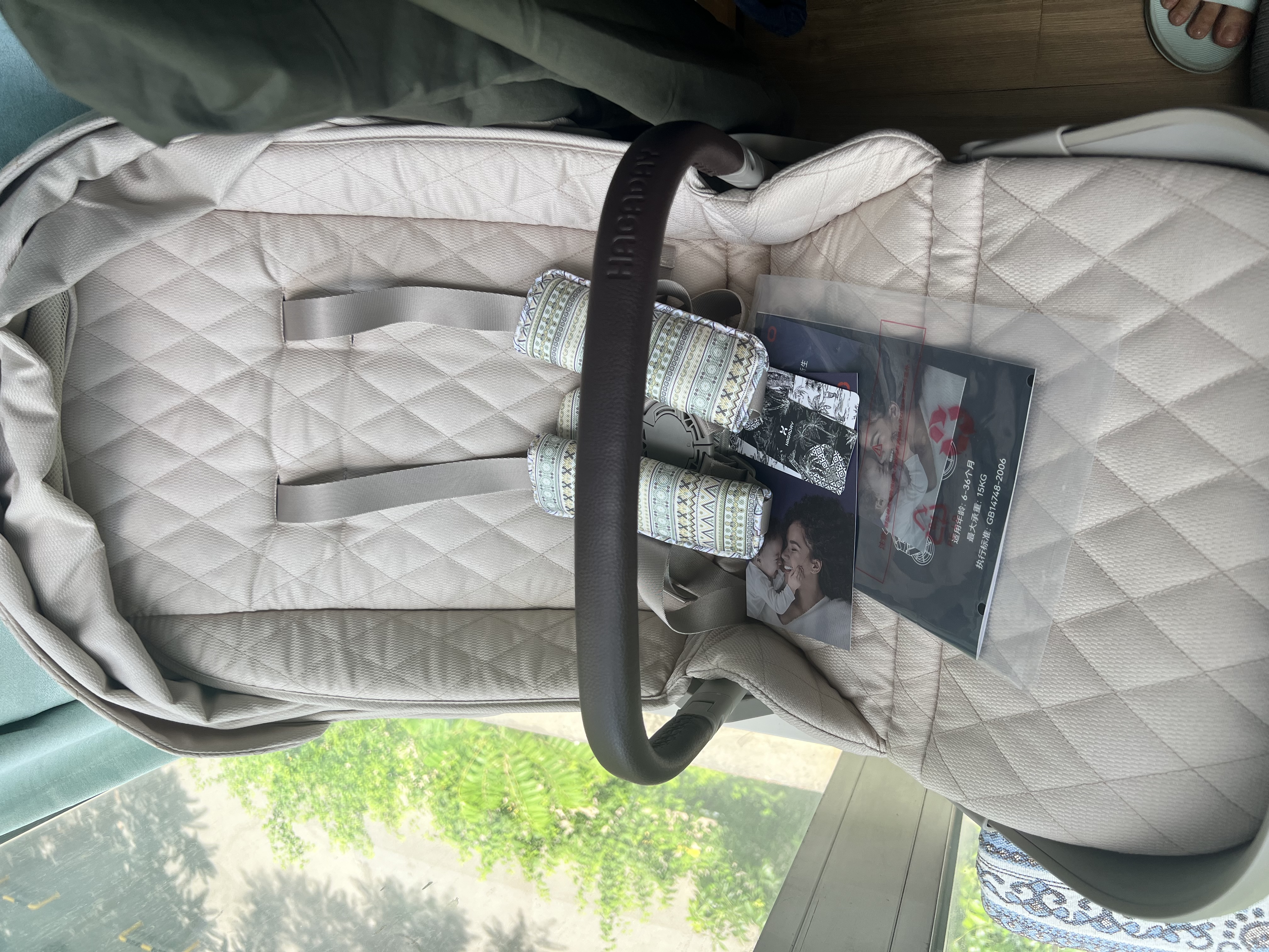 哈卡达妙灵婴儿车0-3岁用折叠可坐可躺高景观双向溜娃婴儿推车遛娃神器 【Pro+版】单车+睡篮大象灰 实拍图