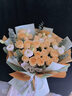 领香鲜花速递香槟玫瑰花束表白送女友老婆生日礼物全国同城配送 33朵香槟玫瑰花束—女神款 实拍图
