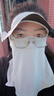 蕉下（beneunder）防晒口罩全脸防晒遮阳帽檐防晒面罩脸基尼透气防紫外线肩颈防晒灰 实拍图