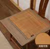 老席匠坐垫椅垫夏天透气办公室椅子夏季汽车坐垫 钰竹双面坐垫45*45cm 单个坐垫 实拍图