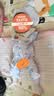 舒贝怡2件装婴儿衣服夏季薄款新生儿连体衣短袖哈衣儿童爬服蓝色90CM 实拍图