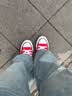 匡威（Converse）All Star夏季经典帆布男女低帮休闲运动鞋黑色1Z635 101007/红色 37 实拍图