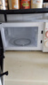 美的（Midea）小滋味系列微波炉变频家用小型奶油风百搭复古转盘式一级能效低频轻音20L预制菜加热（M2H1） 实拍图