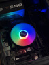 超频3（PCCOOLER）大白鲨皓月智能版 CPU散热器 （下压式/多平台/1700/AM4/12CM风扇/配硅脂） 实拍图