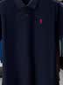 罗蒙100%纯棉高端短袖t恤男士装夏季刺绣polo翻领衫商务爸爸半袖体恤 藏青色【100%棉】 L 【建议120-140斤】 实拍图