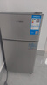 志高（CHIGO）小冰箱迷你小型家用冷藏冷冻两用宿舍出租房用双门办公室电冰箱节能省电 【一级能效】58L银色【全国联保丨节能省电】 实拍图