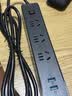 公牛（BULL）20W PD苹果快充插座/插线板/插排/接线板桌面充电站 Type-c+USB+3孔 全长3米黑色 GNV-UU4203总控 实拍图