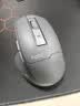 英菲克（INPHIC）M9 无线鼠标可充电轻音办公人体工学电脑台式笔记本2.4G通用便携Typec 灰【可视电量】 实拍图