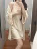 LAUREN VICTORIA真丝睡衣女100%桑蚕丝春季长袖薄款春季女家居服睡裙 香槟套装 带胸垫（礼盒包装） L 【建议101-115斤】 实拍图