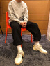 宇桥叙椰子鞋350反光莆田男鞋新款透气休闲鞋轻便运动跑步情侣鞋子男 白黄雏菊【纯原版本】 42 码 实拍图