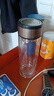【京东物流配送】高硼硅双层玻璃杯大容量泡茶杯水杯子茶水分离杯 【双层加厚】茶杯350ml1只 实拍图