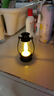 【露营灯】创意复古手提小夜灯网红迷你氛围小马灯桌面摆拍油灯 复古手提小夜灯【黑色1个】 实拍图