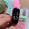 电子手表女生男生运动防摔夜光只看时间手环 暴力熊 粉红色 实拍图