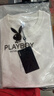 花花公子（PLAYBOY）冰丝短袖T恤男士夏季纯色亚麻运动速干半袖宽松百搭打底衫上衣服t 白色 L (121-140斤) 实拍图