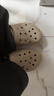 卡骆驰（CROCS）贝雅洞洞鞋男鞋女鞋轻便耐磨一脚蹬拖鞋休闲鞋百搭花园鞋|10126 卵石色-2V3 37 /38(230mm) 实拍图