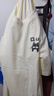 名创优品（MINISO）短袖t恤男士夏季新款重磅纯棉上衣服休闲宽松半袖体恤 浅米 3XL 实拍图