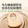世喜硅胶围兜婴儿吃饭防水罩衣宝宝辅食饭兜嘴口水巾儿童防溅衣餐具 实拍图