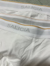 撒利加（SALIGIA）柱纹平角四角内裤男性感莫代尔莱赛尔棉透气新款 莫代尔3件【白+白+白】【细腻柔软】 L 实拍图