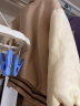 童校生（TONGXIAOSHENG）婴儿衣服加绒棒球服棉衣外套秋冬装女宝宝男童加厚上衣小童卫衣 浅奶茶加绒 90 实拍图