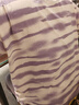 猫人睡衣女士【纯棉防螨抑菌】清新条纹带胸垫可外穿家居服香芋紫2XL 实拍图