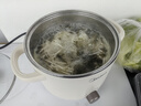 美的（Midea）电煮锅 0涂层不锈钢 宿舍小电锅 多功能家用宿舍泡面小火锅 2.6L蒸煮一体电热锅 XZC2066G 配蒸笼 实拍图