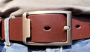 京东京造针扣男士皮带 真皮牛皮腰带自动扣生日新款自营 110cm咖 实拍图