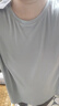 真维斯（Jeanswest）冰丝短袖t恤男士夏季新款清凉透气运动上衣男宽松吸汗健身跑步衣 水绿 纯色 4XL 【推荐体重190-220斤】 实拍图