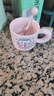 可爱fufu生日蛋糕马克杯带盖勺陶瓷杯送女生高颜值有意义生日礼物 小猪生日蛋糕杯+勺1个350ml 实拍图
