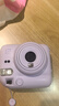 富士（FUJIFILM）instax  mini12 一次成像 立拍立得相机 mini12 鸢尾紫 套餐一（官方标配+白边相纸10张） 实拍图