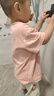 妙翡儿童夏季纯棉短袖套装中小童半袖短裤男宝女宝装夏装宝宝恤0-7岁 亮粉小猫套装 100 身高在85-95之间 尺码偏小 实拍图