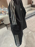 adidas经典三条纹运动连帽夹克外套男女春季阿迪达斯三叶草   黑色   M 实拍图