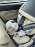 Heekin德国 儿童安全座椅汽车用0-4-12岁婴儿宝宝360度旋转ISOFIX硬接口 尊享灰(遮阳棚+上拉带+侧保护) 实拍图