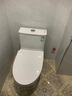 九牧（JOMOO）马桶 家用虹吸式马桶大冲力节水坐便器 防臭瞬冲 易洁抗菌马桶 行业爆款-升级无棱内壁11370-305坑 实拍图